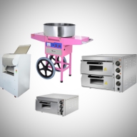 Компания Hualian представила недорогие новинки профессионального пищевого оборудования - лапшерезки, печи для пиццы, грили для кур, аппараты для сахарной ваты